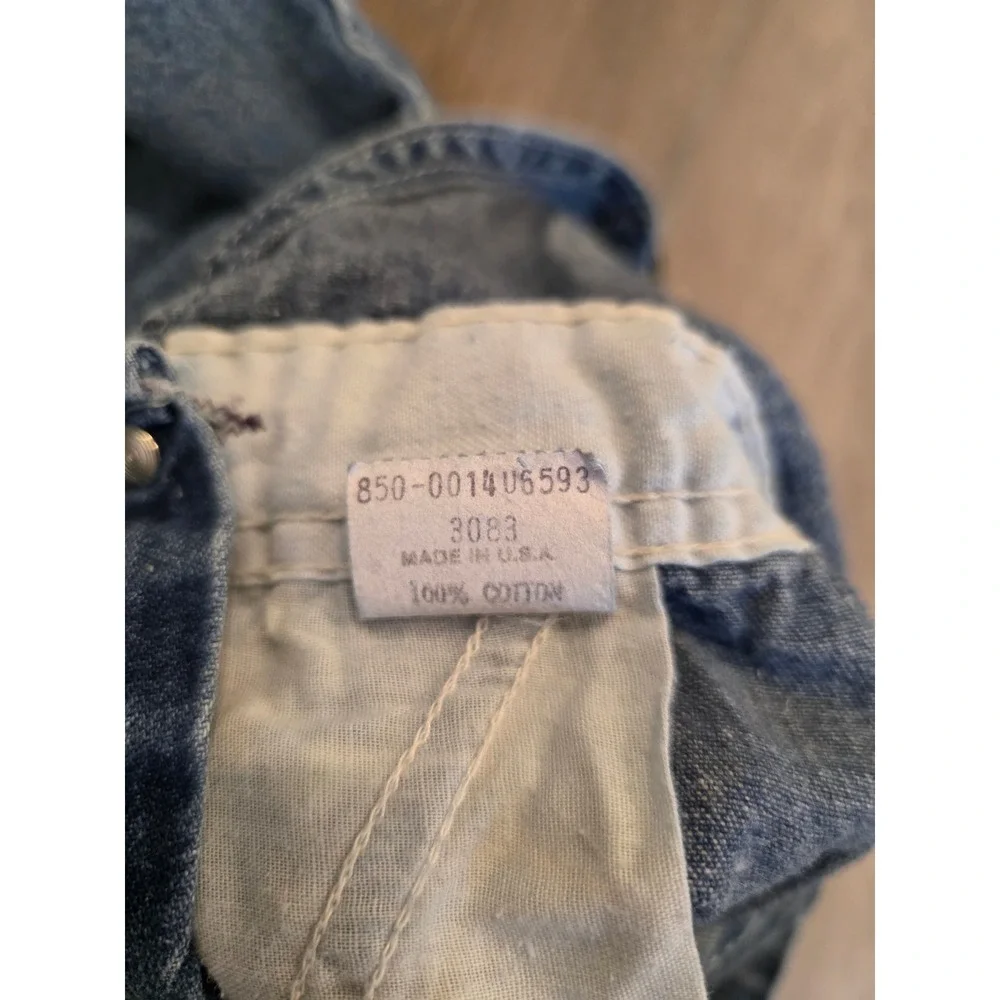 Vintage‎ OshKosh B'Gosh 1983 Vestbak Denim Overalls Size 24 Months USA Made